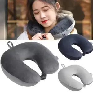 Car Neck Pillow Soft Travel Pillow with Foam Beads for Airplane Car Home Office Use, Comfortable Support Cushion for Long Journeys