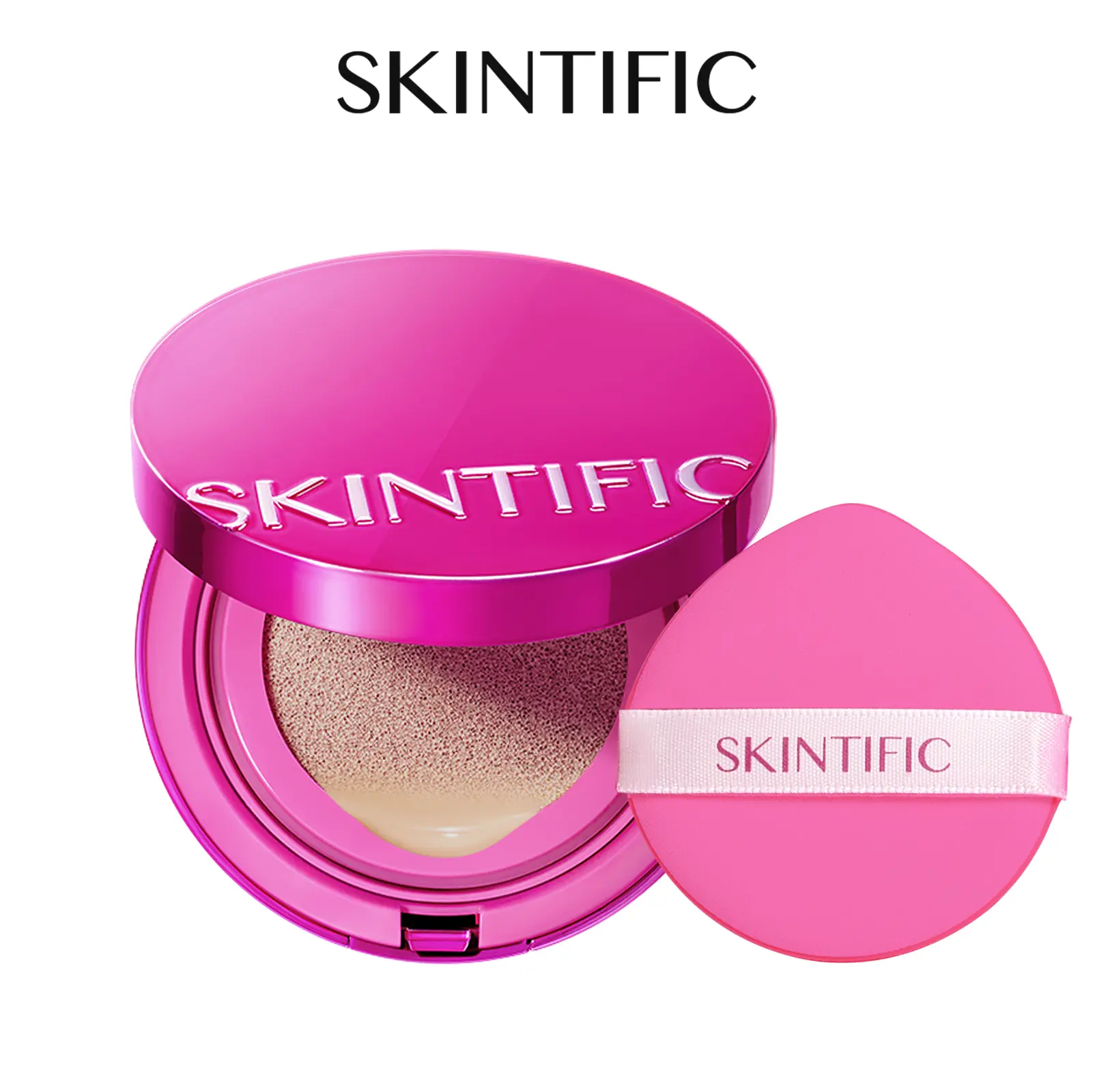 [NEW SHADE LAUNCH] SKINTIFIC Cover Glow Perfect Pink Cushion 11g Radiant Hydrated Flawless 10 Hours Glow Perfect Skin No Dullness No Oxidation