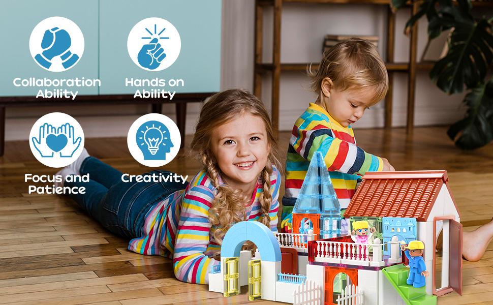 Magnetic Tiles for Kids, Magnet Building Set, Magnet Toys for 3+ Year Old Boys and Girls, Colored Magnetic Tiles Building Blocks (105 PCS),Children's Day gifts, birthday gifts, gifts for kids, Easter Gifts Magnetic Tiles for Kids, Magnet Building Set, Magnet Toys for 3+ Year Old Boys and Girls, Colored Magnetic Tiles Building Blocks (105 PCS),Children's Day gifts, birthday gifts, gifts for kids, Easter Gifts