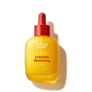 EQQUALBERRY Vitamin Illuminating Serum - Brightening Vitamin C Serum with Niacinamide, Strengthens Skin Barrier, Hydrates with Ceramide & Hyaluronic Acid, 1.01oz/30ml