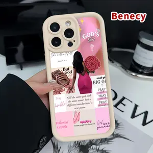 for iPhone 13 TPU Phone Case for iPhone 15 16 14 Pro Max 13 12 11 XR XS Plus E Divine Femininity Pattern Anti-Scratch Shockproof Soft Silicone Protective Cover Smartphone Casing