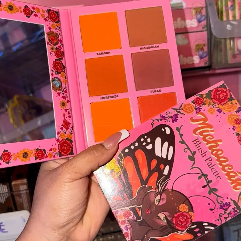 Michoacán Blush Palette, orange and terracota shades