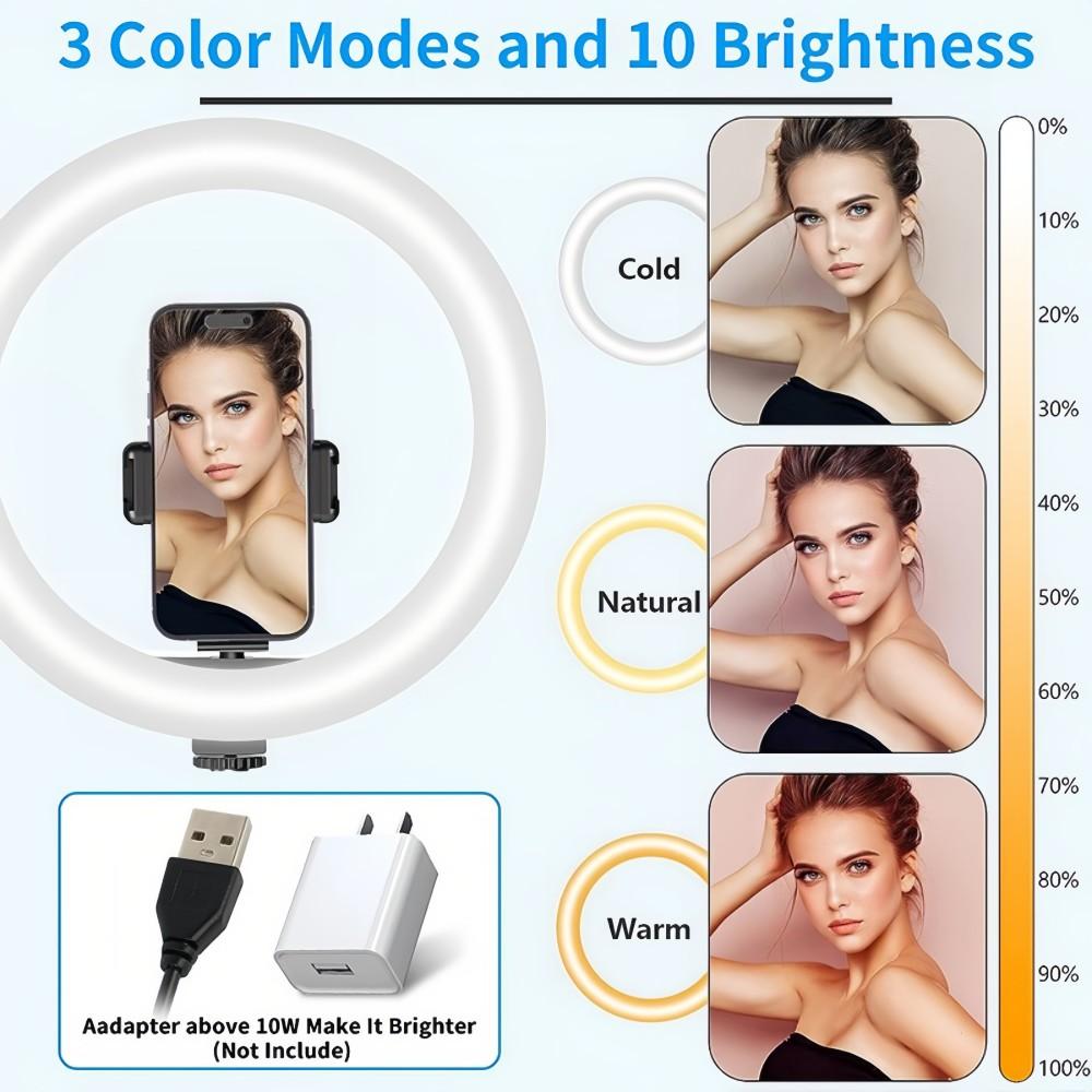 Adjustable Mechanical Arm Phone Mount with 10" Dimmable Ring Light & Remote, LED Selfie Ring Light for Desk with Phone Holder Fill Lamp, 1/4" for Camera, Universal For 4.7-7" Phone, for Selfie YouTube Tiktok Live Stream Cooking Video Recording Vlog Adjustable Mechanical Arm Phone Mount with 10" Dimmable Ring Light & Remote, LED Selfie Ring Light for Desk with Phone Holder Fill Lamp, 1/4" for Camera, Universal For 4.7-7" Phone, for Selfie YouTube Tiktok Live Stream Cooking Video Recording Vlog