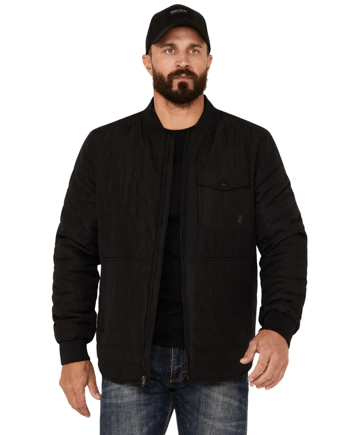 Brothers And Sons Men's Men'S Stevens Lightweight Varsity Insulated Jacket - Basfa23o28-Blk