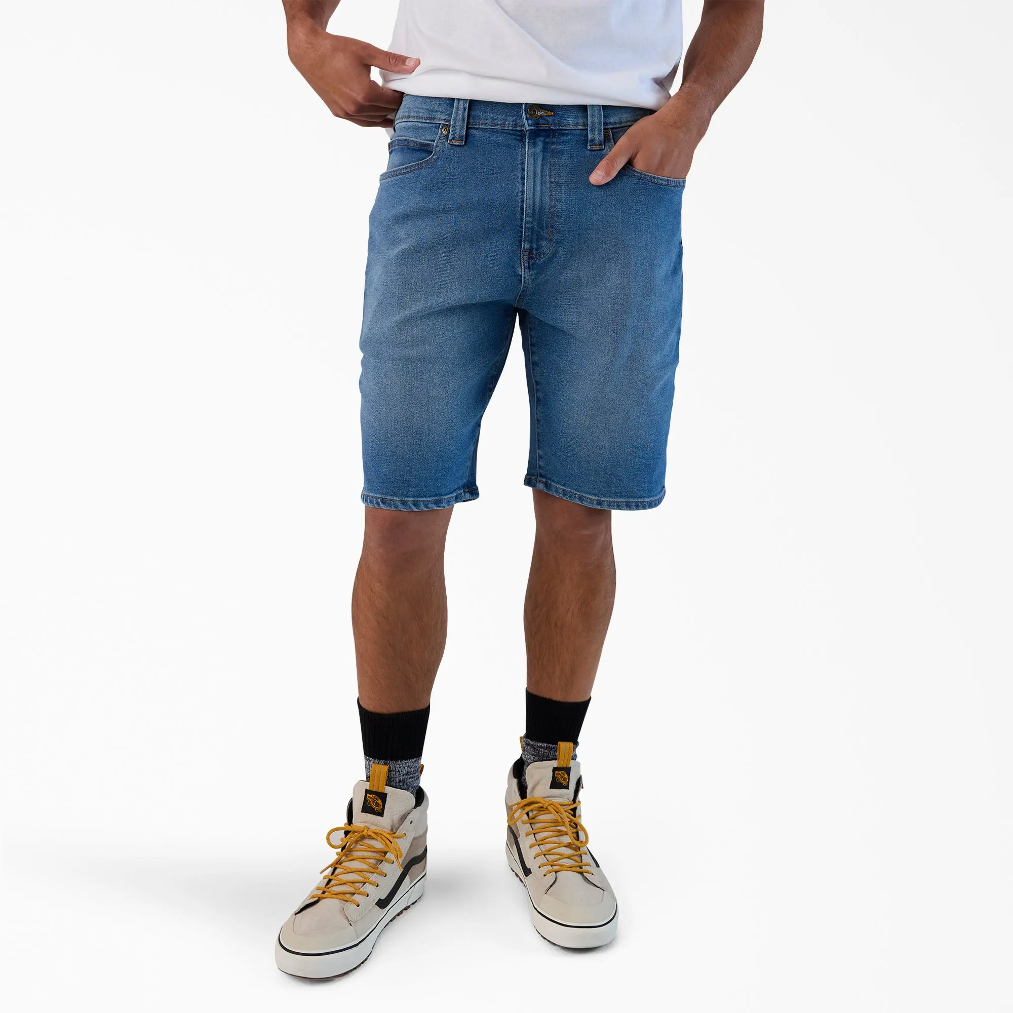 Dickies FLEX 5-Pocket Denim Shorts, 11"Regular Fit,Denim Stretch,Workwear