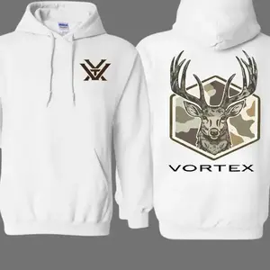 Deer Hoodie – Camo Buck Head Graphic Hunting Sweatshirt, Outdoor Wildlife Pullover for Hunters & Nature Lovers Menswear Tops Casual Crewneck