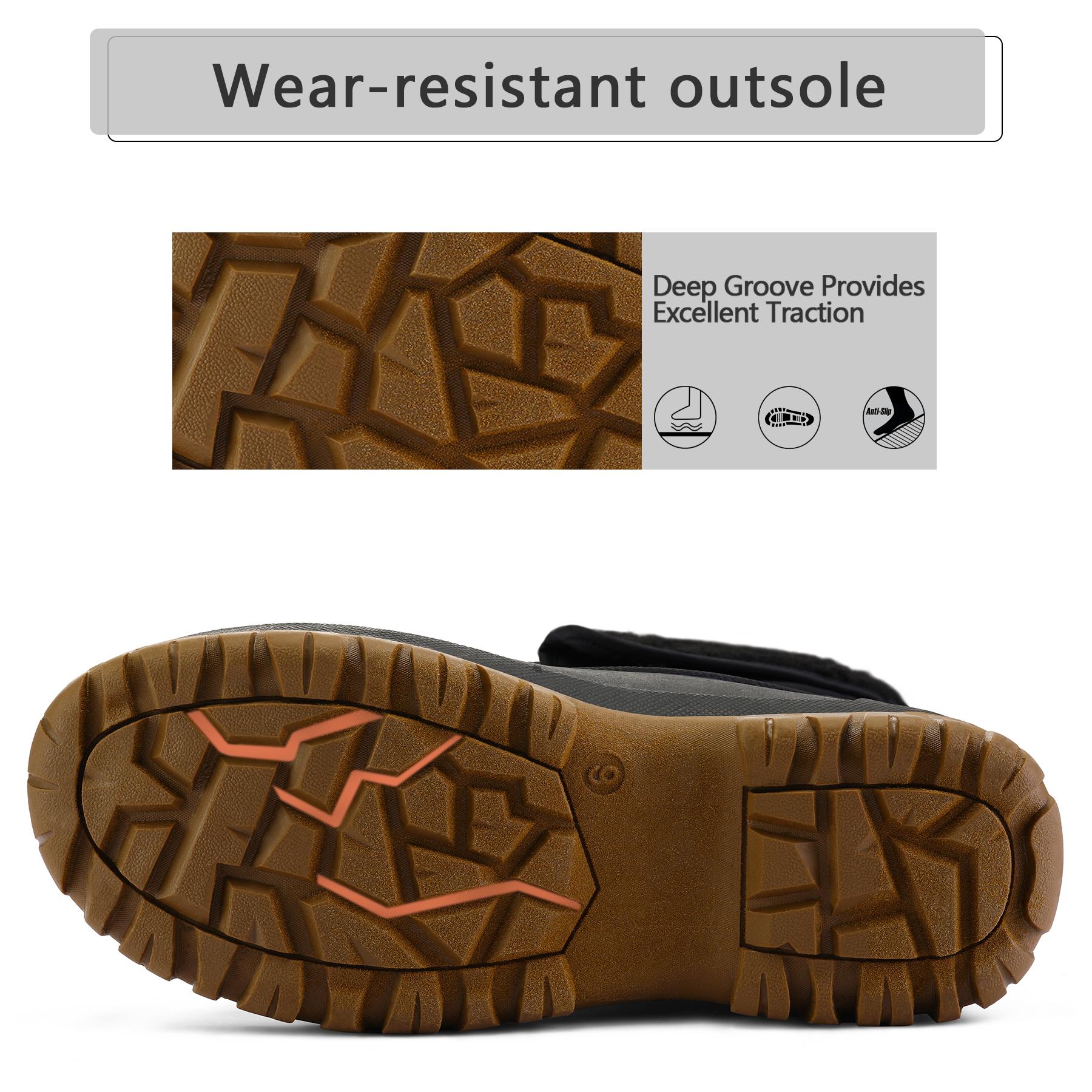 Mysoft Women's Waterproof Warm Lace-up Mid-Calf Snow Boots, Winter Outdoor Shoe, Womensfashion Footwear, Cozy Boots for Women, Perfect Valentine's Day Gift