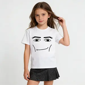 Trendy Vintage Man Face Meme Tee for Kids, Ultra-Soft Comfortable Shirt, Versatile Casual Wear for Boys and Girls, Gift for Young Gamers