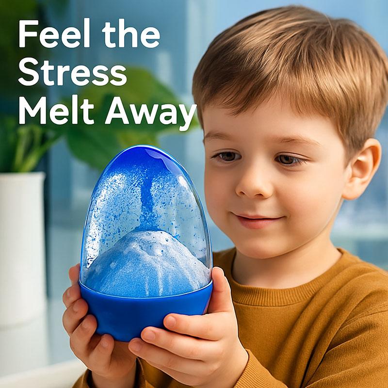 Creative Eggshell Volcanic Eruption Timer & Sand Hourglass Modern Desk Decor Craft Ornament for Relaxation Fun Sand Timer for Kids Gift for Kids Home Office Car Decoration Birthday Gift and Holiday Souvenir