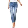 EVALESS Women's High Waisted Denim Jeans - Ripped Loose Boyfriend Distressed Straight Leg, Tummy Control Lightweight Stretchy Ankle Pants with Pocket, 2026 Trending Clothes for Women Fall Outfits