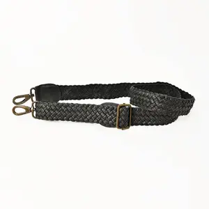 Braided Leather Black Replacement Strap ONLY