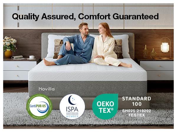 Gel Memory Foam Mattress for Cool Night &  Fiberglass-Free，Full/Queen/KIng Size ,6/8/10/12/14 Inch Medium Firm  in Box for Cool Sleep and Pressure Relief&Perfect Balance of Softness.mothersdaygift,SummerVibes