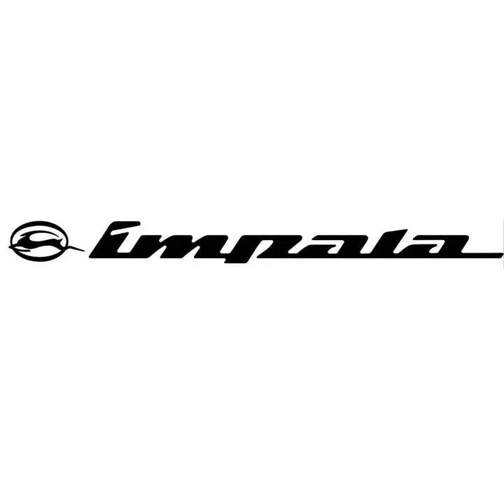 Chevrolet Impala Vinyl Windshield Banners - Self-Adhesive Easy-Install Stickers, Fits 64-96 Models & Chevy SS, Multiple Colors, Car Vehicle Exterior Decoration, Customize Your Look