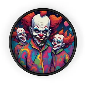 Creepy Clown Wall Clock | Horror Decor
