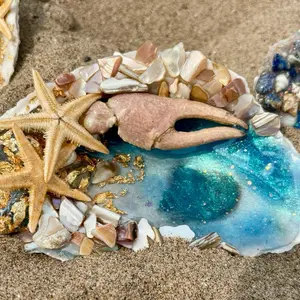 Large Multicolor Seashell Decor - Perfect for Beachy Vibes Home Decoration