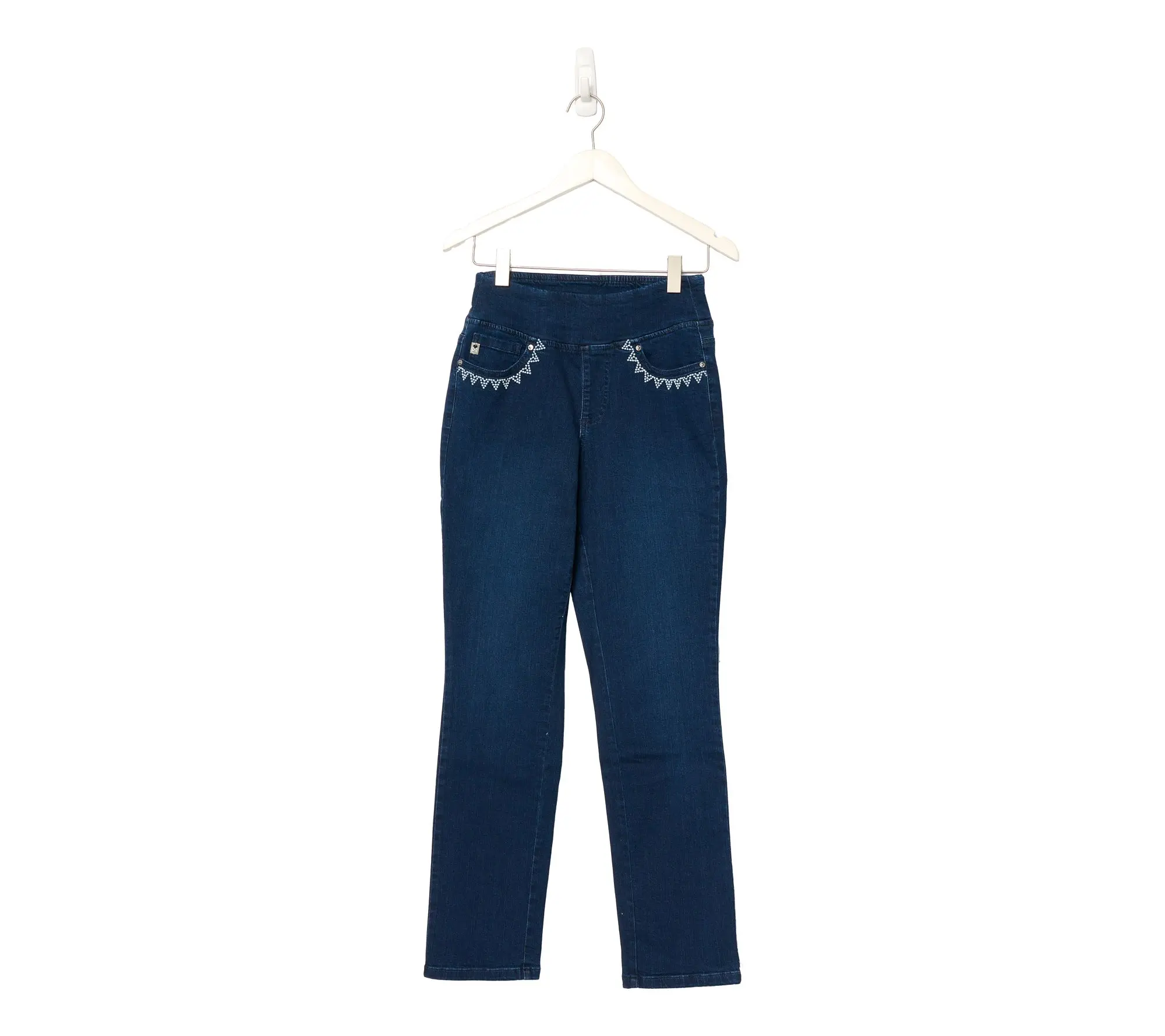 Belle by Kim Gravel Regular TripleLuxe Denim Lace Jeans