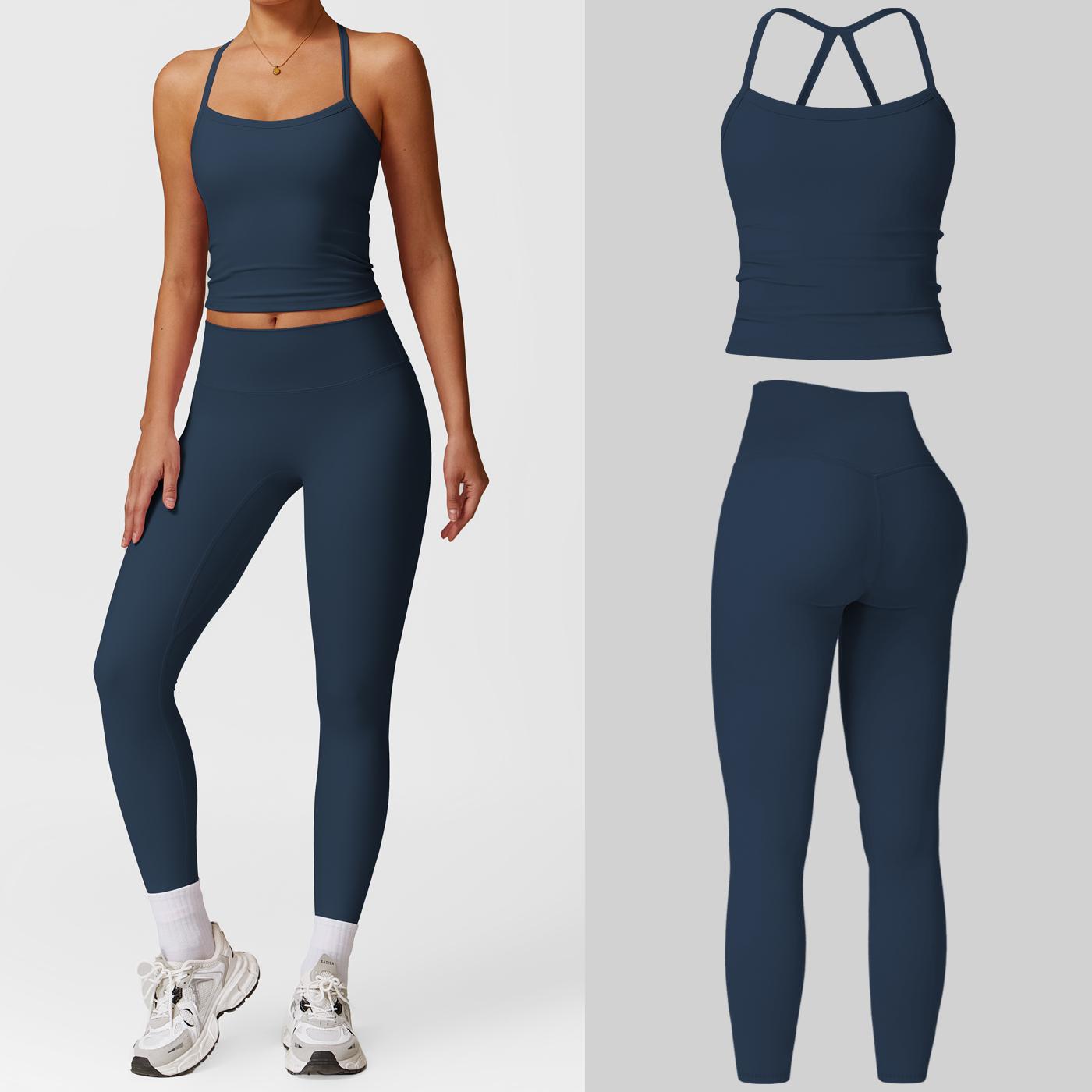 MFVIM 2-Piece Impact  Set for  Women's Long/Short Sleeve T-Shirt Tank Top +  Impact Shorts with Butt Lift, Seamless  Biker Shorts, Going Out  Set,  Clothing, Skinny Sports Apparel, Compression Activewear  Wear  Clothin gym fitness workout Yoga Bottoms Spr