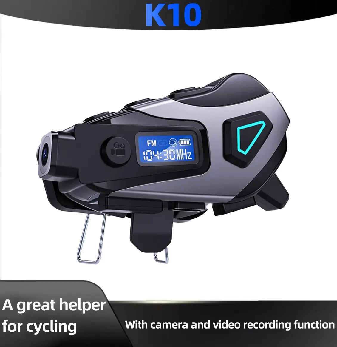 DVKIX 2026 New Wireless Smart Cycling Helmet with Earphones, Video Recording, Call Functionality, Photo Capture, FM Radio, Long Battery Life, Waterproof & Sweatproof Design, Phone Compatibility, Cells, Ideal for Safe Rides & Father’s Day Gift