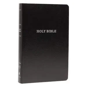 KJV Holy Bible - King James Version, Black Leather-Look, Red Letter, Comfort Print, Gift and Award Book for Religious Study