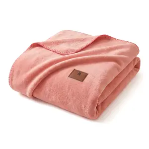 【Mother's day Deal】1 piece Four Seasons Thin Warm and Comfortable Fleece Blanket,Ultra-Soft Double-Layer Fleece Blanket,Single Large Luxury Cover Blanket Bedding Soft and Comfortable Sofa Blanket Suitable for Home, Sofa, Living Room