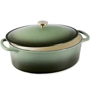 Best Choice Products Enamel Cast-Iron Dutch Oven, 6 Qt & 7.5 Qt – Heavy-Duty Cookware w/ Lid & Dual Handles, Multiple Colors