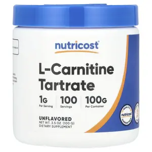 Nutricost L-Carnitine Tartrate, Unflavored, 3.5 oz (100 g)