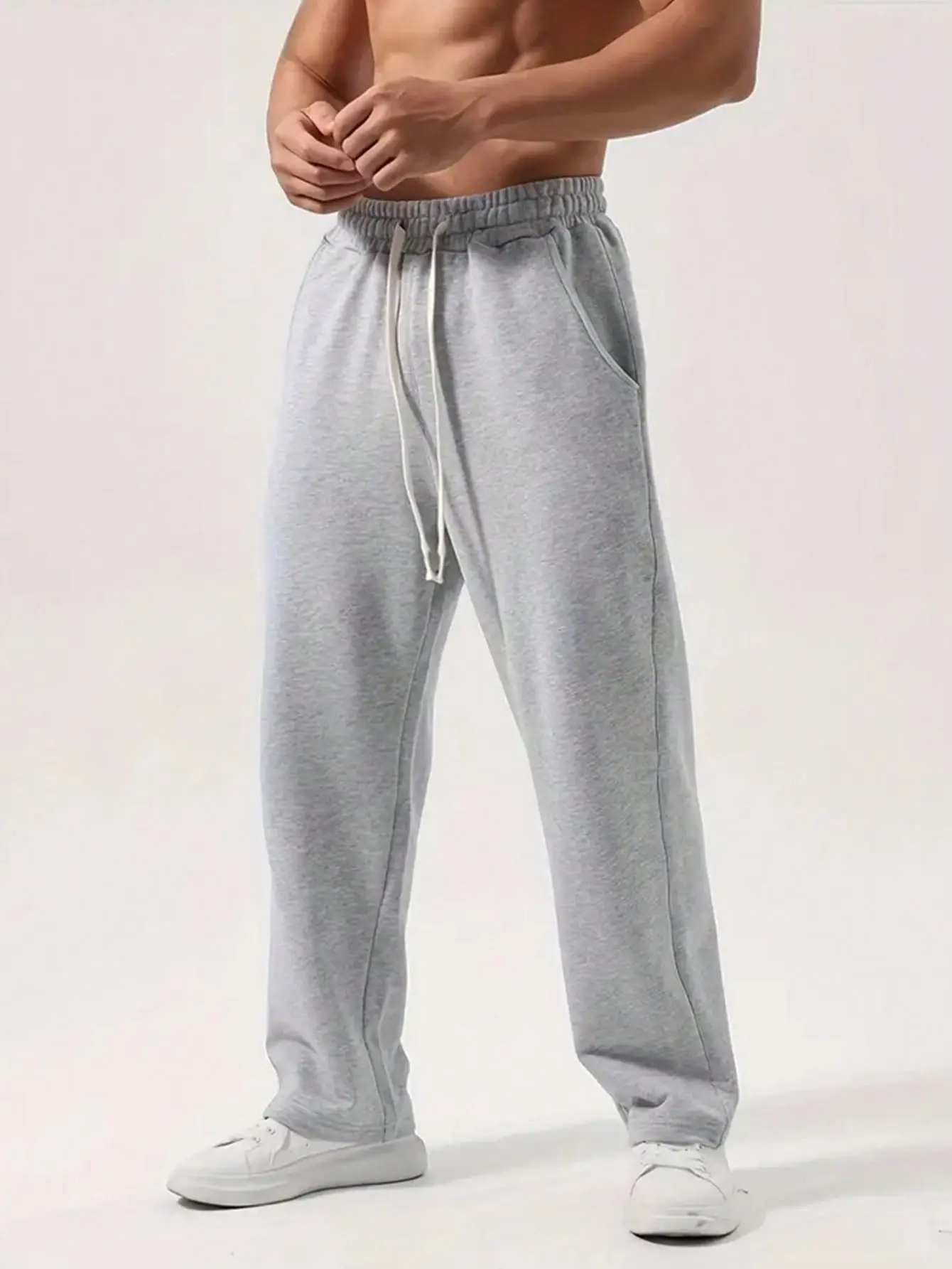 Vintage Coin Pattern Drawstring Casual Comfortable Long Sweatpants, Suitable For All Seasons, Autumn Edition