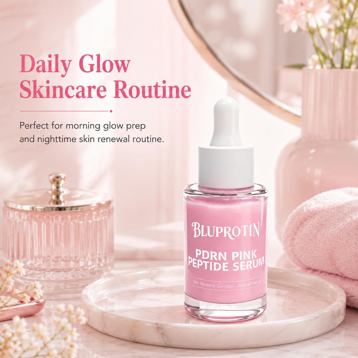 [NEW] Bluprotin PDRN Pink Peptide  | Hydrating Repair  with Salmon PDRN &  Acid | Fast-Absorbing Soothing  Care for Sensitive Skin | Facial Skin Care Essence (30ml /1 fl.oz) Pure Vitamin C Low-Molecular Acid Serum the beauty shop, Hyaluronic, Radiant
