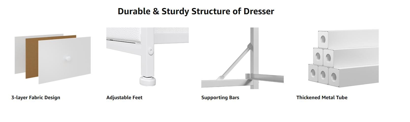 【2 Sizes for Home Stability & Storage Needs--SpringGlowUp】RaybeeFurniture 12 Drawer Dresser for Bedroom with Fabric Drawers, Large Storage Chest with Metal Frame & Wood Top, Modern Closet Organizer Dresser for Women, Living Room, Entryway, Clothes, Linens 【2 Sizes for Home Stability & Storage Needs--SpringGlowUp】RaybeeFurniture 12 Drawer Dresser for Bedroom with Fabric Drawers, Large Storage Chest with Metal Frame & Wood Top, Modern Closet Organizer Dresser for Women, Living Room, Entryway, Clothes, Linens