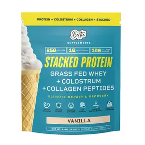 STACKED Grass Fed Whey + Colostrum + Collagen Vanilla