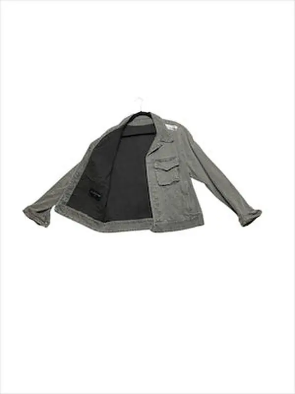 OBJ00302 LV Grey Jean Jacket