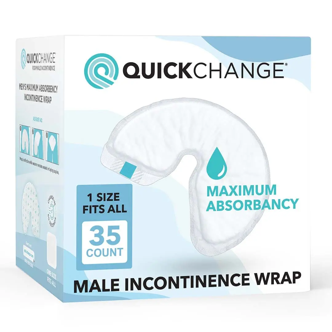 QuickChange Men's Incontinence Wrap | 35 Count