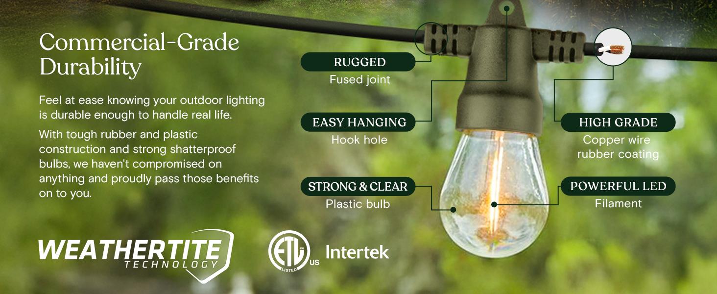 Brightech Ambience Pro Solar Powered Outdoor String Lights Brightech Ambience Pro Solar Powered Outdoor String Lights