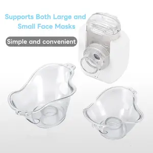 Handheld Ultrasonic Nebulizer, Portable Home Nebulizer, Rechargeable Mesh Nebulizer, Includes Face Mask