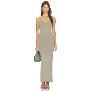 Entire Studios Undone Knit Midi Dress in Clay