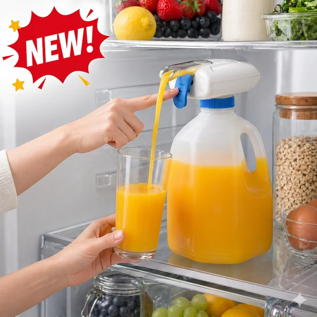 【Summer Deals】DFYD Restocked Automatic Drink Dispenser - 1-Touch Hands-Free Electric 1-gal Bottle Pump, No-Spill Safe Food-Grade Kitchen Gadget with Child Lock for Pregnant Women, Seniors, Home Use
