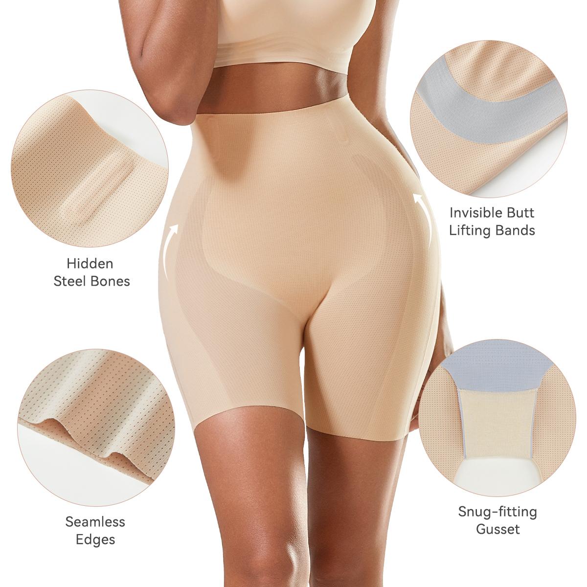 LUCKMEEY Women High Waisted Seamless Shapewear Shorts Tummy Control Butt Lift Faja Body Shaper Breathable Slimming High Waist Shaping Shorts with Built-in Crotch Invisible Fit for Everyday Wear #SummerWins#TikTokShopDealsforYouDays