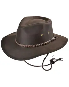 Outback Trading Co Men's Co. Grizzly Upf 50 Sun Protection Oilskin Hat - 1486 Brown