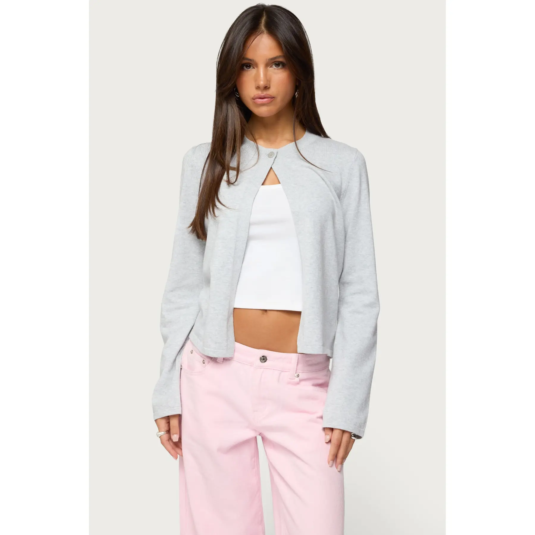 Jenie Split Front Knit Cardigan