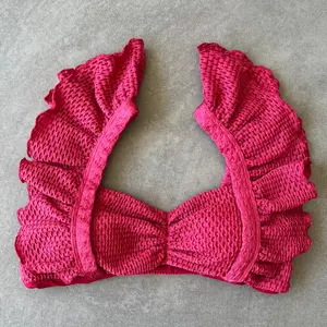 Berry Tan Lines Honeycomb Textured Camille Bikini Top