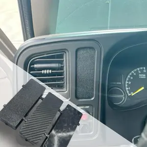 Gmt800 GMC/Chevy Dash Cubby Filler 99-06 Black - Automotive Accessory for Years 99-06 Truck Installation Material Easy Integration