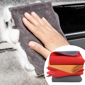 Car Drying Towel Microfiber Cleaning Cloths Car Wash Towel, 2 Count Absorbent Towel for Grime & Liquid, Polishing Waxing Auto Detailing Towel Cloth , Car Detailing Tools, Car Wash Accessories, Vehicle, Microfiber Drying, Car Cleaning Supplies