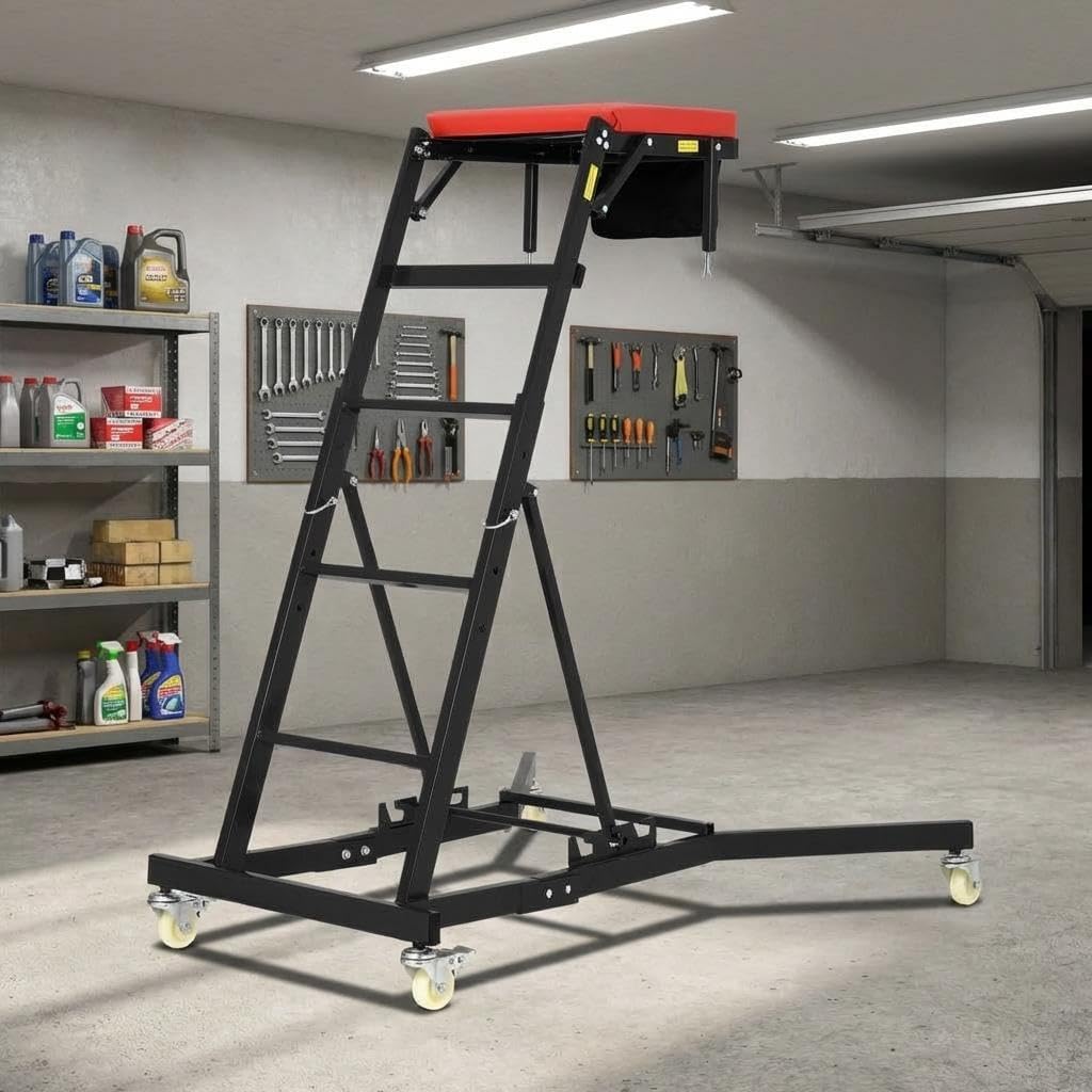 Automotive Top Side Creeper, Top Side Creeper (49"-69" Length) for Trucks, Engine Creeper with 400LB Capacity, Foldable Creeper for Home Garage,Auto Repair and Maintaince