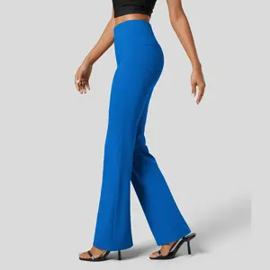 Halara Flex High Waisted Back Side Pocket Slight Flare Work Pants#TikTokShopSpringGlowUp