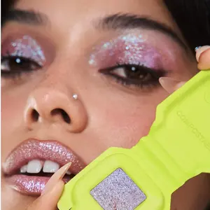 EYESHADOW SINGLES | BLUSHING LIZARD | Sparkle Duochrome Eyeshadow HALF MAGIC Crystal Makeup - Innovative Home-Compostable Packaging