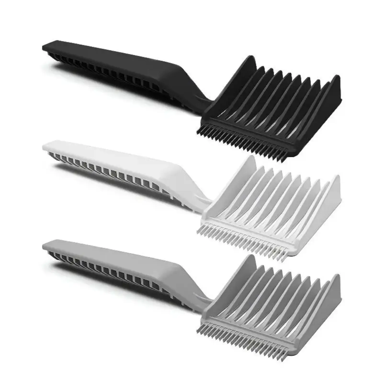 3-Pack Professional Barber Supplies, Flat Top Gradient Guide Combs for Men's Hair Styling, Lightweight Anti-Tangle Hair Cutting Accessories with Ergonomic Handle, Barber Equipment, Styling Tools, Haircare, Precision Trimming Tool, Reusable Barber Tool