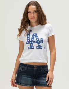 TINY TURNIP Los Angeles Dodgers LA Stars Womens Tee