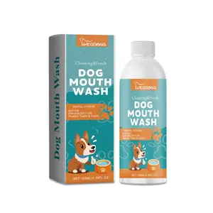 Dog drinking water teeth cleaning solution, no brushing formula, decomposes dental plaque and yellow stains, freshens breath from the source mouthwash