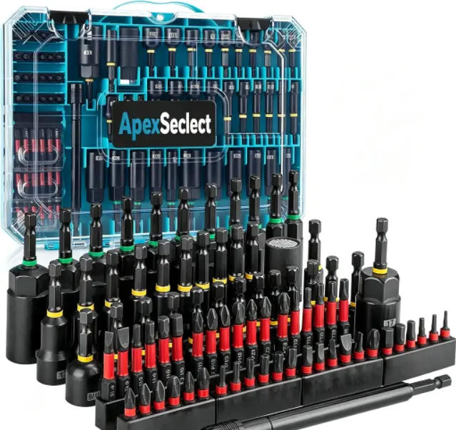 【TikTokShopBackToSchool】80-Piece Premium Magnetic Impact Nut Driver Set - Metric & SAE, Socket Adapters, Bit Holder, Wing Nut Driver, Universal Sockets, Quick Release Extension, Screwdriver Bits, Magnetic Screwdriver Tools, Multipurpose Hand Tool Kit