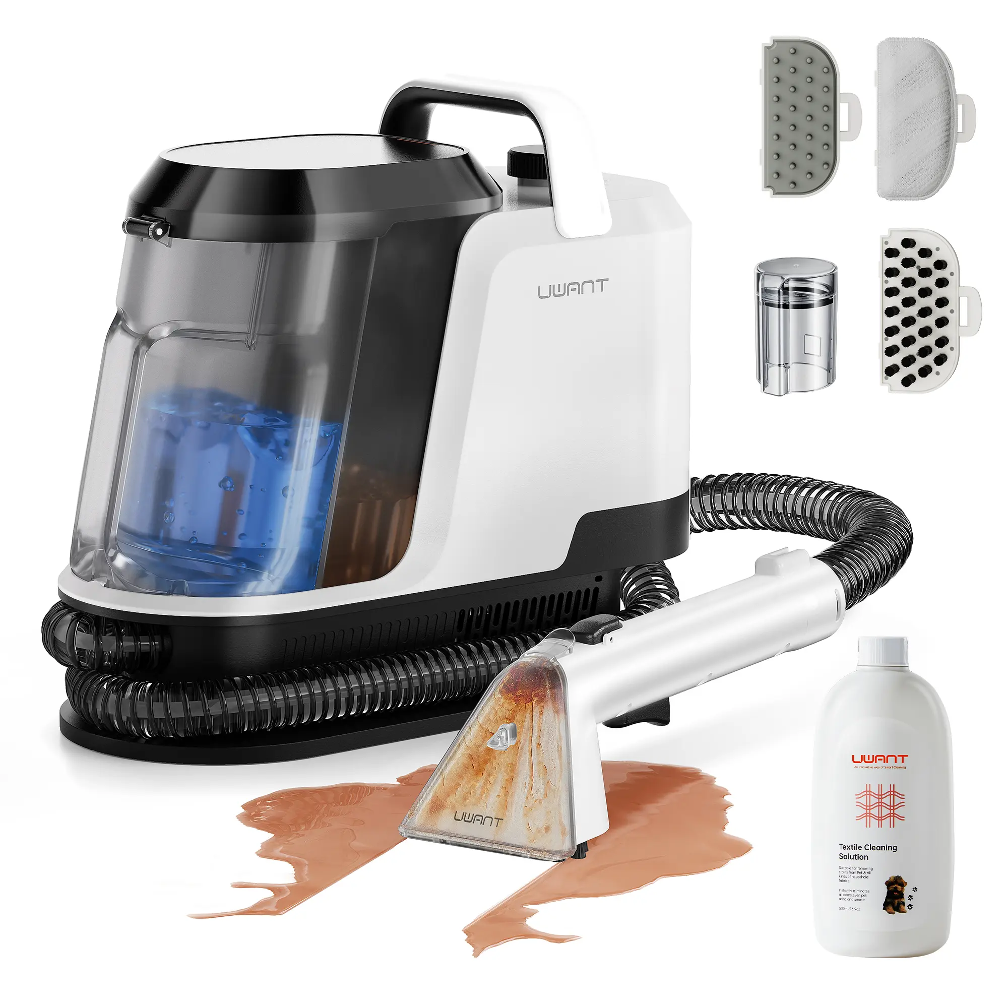 TW Uwant Y100 Carpet Cleaner Machine 18Kpa PowerfulSuction Upholstery Cleaner for Pet, PortableCarpet Cleaner with Cleaning Tools&Self-cleaning for Spot, Cars,Rug,Furniture,back to school,back to school haul